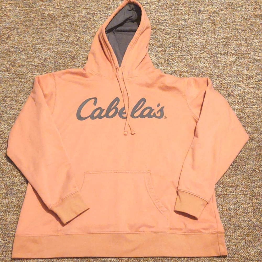 Cabela's, XL, light pink with grey hoddie